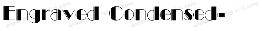 Engraved Condensed字体转换